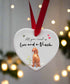 Love and a Vizsla Ceramic Heart